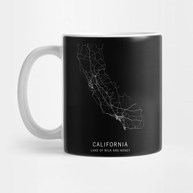 California State Road Map by ClarkStreetPress